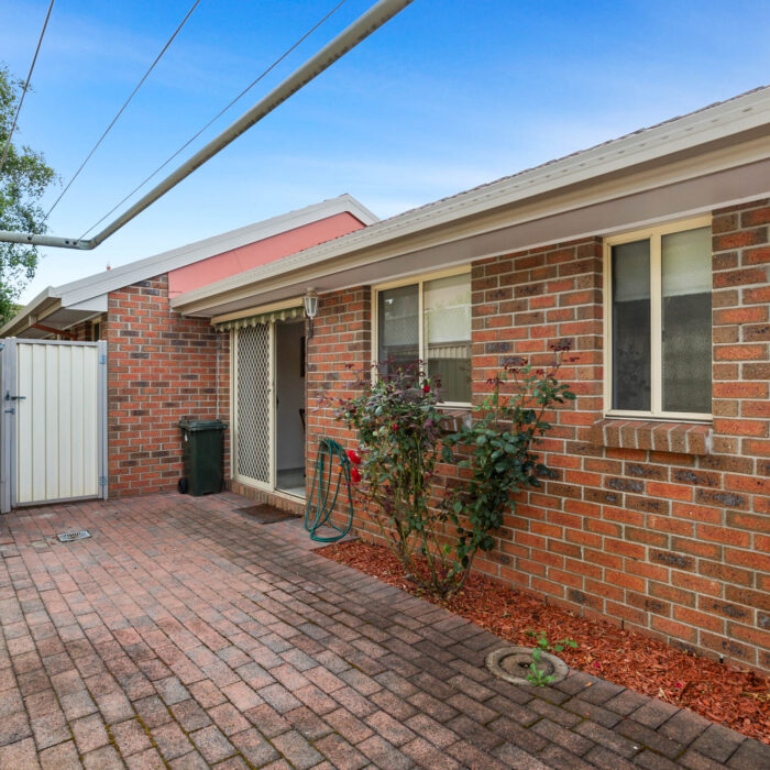 Private courtyard at Unit 58