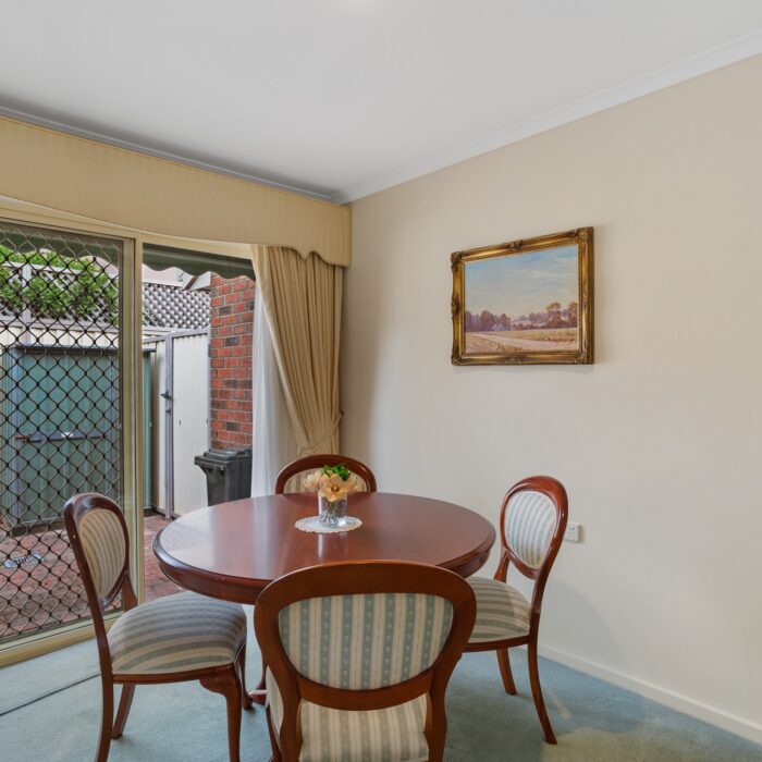 Dining area in Unit 58