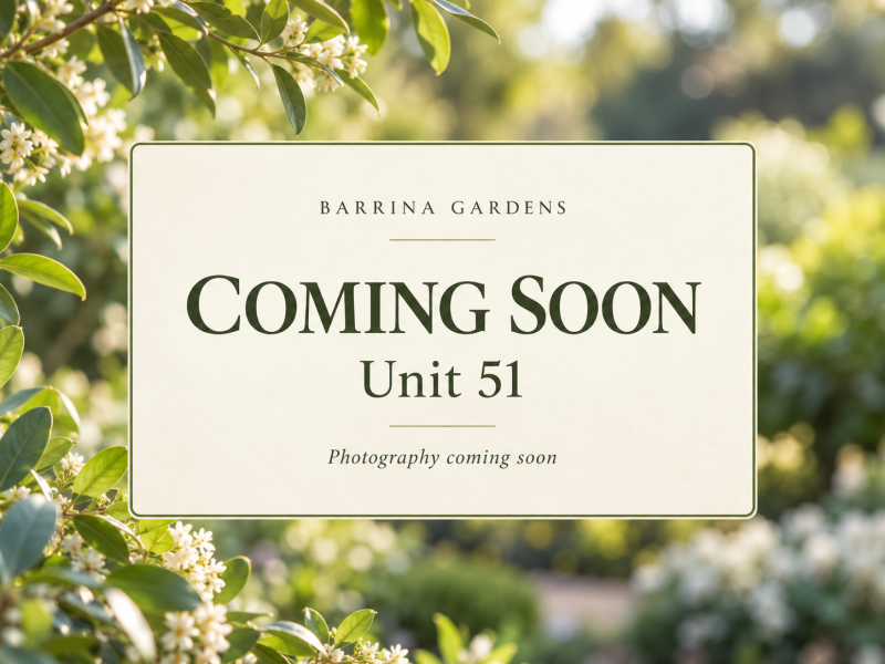 Barrina Gardens Unit 51 Coming Soon